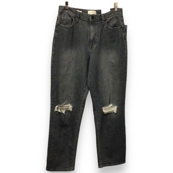 Universal Thread Women’s High-Rise Vintage Distressed Straight Jeans, size 10 - Picture 3 of 11